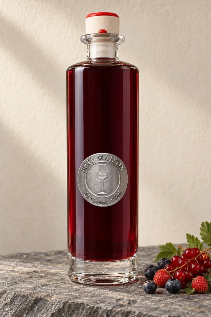 Bouteille de liqueur Fruits rouges
