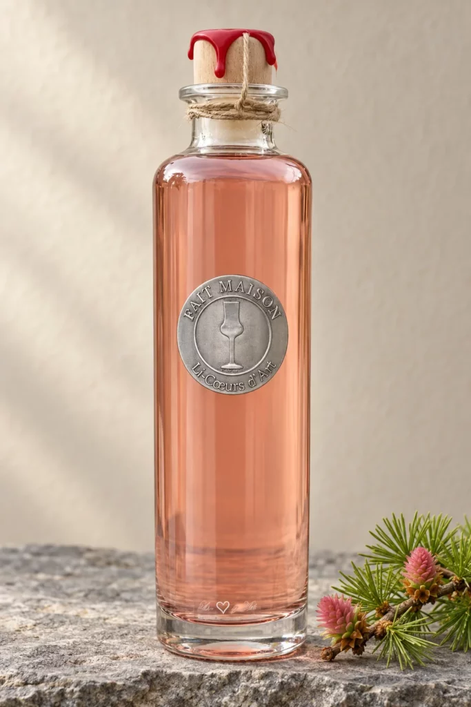 Bouteille de liqueur Fleurs de mélèze