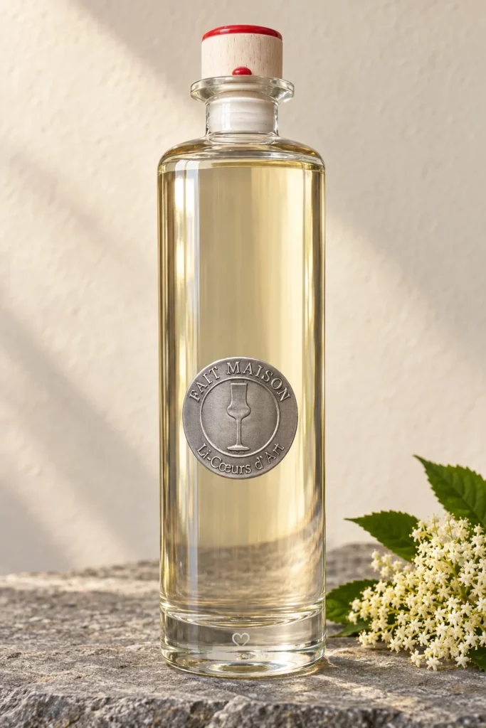 Bouteille de liqueur Fleurs de sureau