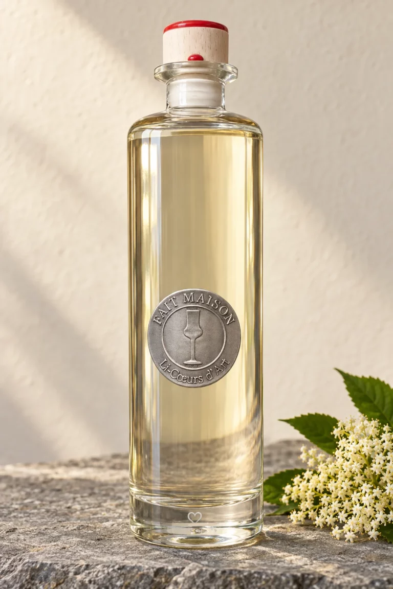 Bouteille de liqueur Fleurs de sureau